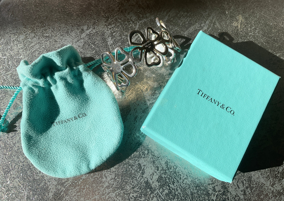 Tiffany & Co. Sterling Silver “Hibiscus” Cuff Bracelet by Elsa