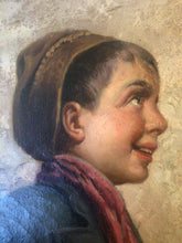 Load image into Gallery viewer, ORIGINAL RAFFAELE FRIGERIO ITALY OIL ON CANVAS EARLY 1900's ~LISTED ARTIST~