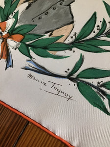 Hermès Scarf “Chantilly” by Maurice Taquoy in Box