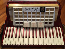 Load image into Gallery viewer, Scandalli of Italy Red Pearlized Accordion in Case