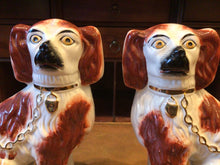 Load image into Gallery viewer, Antique Pair of Staffordshire Dogs