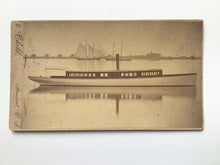 Load image into Gallery viewer, Antique CV Card Photograph of Herreshoff Boat 1883