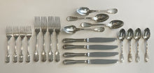 Load image into Gallery viewer, CHRISTOFLE OF FRANCE CHINON STERLING SILVER SET of 20 pcs.