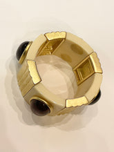 Load image into Gallery viewer, Yves Saint Laurent Lucite Tiger Eye Stretch Bracelet ~ Big & Chunky~