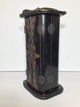 Load image into Gallery viewer, Japanese Black Lacquer Butsudan Buddha Altar with Gold Gilt Interior