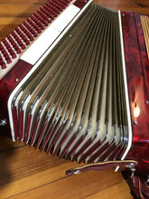 Load image into Gallery viewer, Scandalli of Italy Red Pearlized Accordion in Case