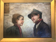 Load image into Gallery viewer, ORIGINAL RAFFAELE FRIGERIO ITALY OIL ON CANVAS EARLY 1900's ~LISTED ARTIST~