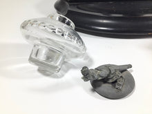 Load image into Gallery viewer, ANTIQUE 19th CENTURY FRENCH FIGURAL INK WELL STAND ~CUPID FORGING ARROWS~