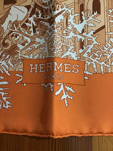Hermès Scarf in Box “De Passage a Moscou”