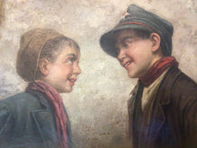 Load image into Gallery viewer, ORIGINAL RAFFAELE FRIGERIO ITALY OIL ON CANVAS EARLY 1900's ~LISTED ARTIST~