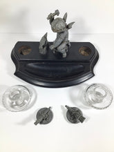 Load image into Gallery viewer, ANTIQUE 19th CENTURY FRENCH FIGURAL INK WELL STAND ~CUPID FORGING ARROWS~