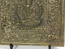 Load image into Gallery viewer, Tibetan Brass Shakti Yab Yum Plaque Mount Early 20th Century