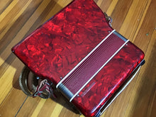 Load image into Gallery viewer, Scandalli of Italy Red Pearlized Accordion in Case