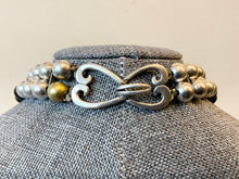 Load image into Gallery viewer, CAROL FELLEY STERLING SILVER LEOPARD NECKLACE & MATCHING EARRINGS ~BLACK ONYX~