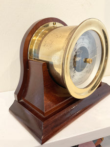 Vintage Chelsea Brass Barometer