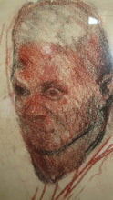 Load image into Gallery viewer, 1956 HARRY JACKSON SEPIA CHARCOAL STUDY SKETCH THE ITALIAN BAR