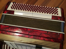 Load image into Gallery viewer, Scandalli of Italy Red Pearlized Accordion in Case