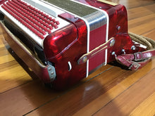 Load image into Gallery viewer, Scandalli of Italy Red Pearlized Accordion in Case