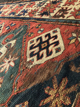 Load image into Gallery viewer, Antique Mid 1800&#39;s Kazak Rug 9&#39; x 5&#39;
