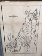 Load image into Gallery viewer, Original Map of Newport, RI circa 1875