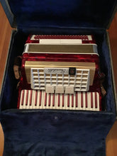 Load image into Gallery viewer, Scandalli of Italy Red Pearlized Accordion in Case