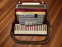 Load image into Gallery viewer, Scandalli of Italy Red Pearlized Accordion in Case