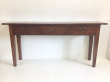 Load image into Gallery viewer, Modern Solid Wood Console Table with 3 Drawers