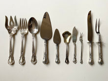 Load image into Gallery viewer, GORHAM STERLING SILVER SET “CHANTILLY” 94 pcs. IN HEART SHAPED CHEST