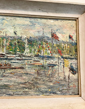 Load image into Gallery viewer, Impressionistic Painting of Rowing Regatta Race Signed W. Campbell 1967
