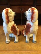 Load image into Gallery viewer, Antique Pair of Staffordshire Dogs