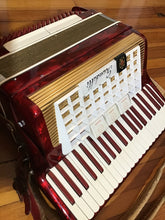 Load image into Gallery viewer, Scandalli of Italy Red Pearlized Accordion in Case