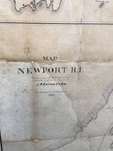 Load image into Gallery viewer, Original Map of Newport, RI circa 1875