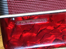 Load image into Gallery viewer, Scandalli of Italy Red Pearlized Accordion in Case