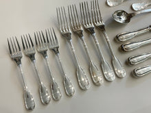 Load image into Gallery viewer, CHRISTOFLE OF FRANCE CHINON STERLING SILVER SET of 20 pcs.