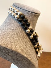 Load image into Gallery viewer, CAROL FELLEY STERLING SILVER LEOPARD NECKLACE & MATCHING EARRINGS ~BLACK ONYX~