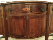 Load image into Gallery viewer, Antique Inlaid Mahogany Buffet Server with USS Constitution Pulls ~Salem, Mass~