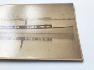 Antique CV Card Photograph of Herreshoff Boat 1883
