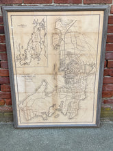 Load image into Gallery viewer, Original Map of Newport, RI circa 1875
