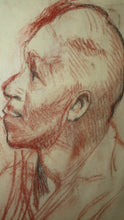 Load image into Gallery viewer, 1956 HARRY JACKSON SEPIA CHARCOAL STUDY SKETCH THE ITALIAN BAR