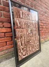 Load image into Gallery viewer, Antique Art Nouveau Fireplace Surround Tile Set Featuring Frogs & Lily Pads