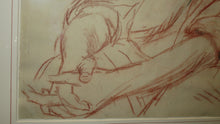 Load image into Gallery viewer, 1956 HARRY JACKSON SEPIA CHARCOAL STUDY SKETCH THE ITALIAN BAR