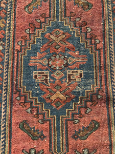 Antique Persian Hamadan Rug 4’ x 2’