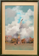 Load image into Gallery viewer, 1989’s Mixed Media Painting by Jonathan Routh of Newport Tower Old Stone Mill & Nuns