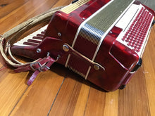 Load image into Gallery viewer, Scandalli of Italy Red Pearlized Accordion in Case