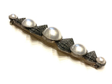 Load image into Gallery viewer, Judith Jack Sterling Silver &amp; Marcasite Pin Brooch
