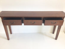 Load image into Gallery viewer, Modern Solid Wood Console Table with 3 Drawers
