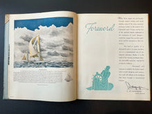 Load image into Gallery viewer, Yachts By Herreshoff Designers And Builders Of Sailing and Power Craft Book circa 1934 with very rare Herreshoff Mfg. Co. Fire Department Badge