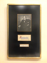 Load image into Gallery viewer, Winston Churchill Framed Picture, Quote & Autograph by Hamilton Autographs Inc. NY