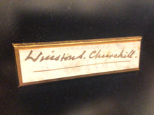 Load image into Gallery viewer, Winston Churchill Framed Picture, Quote & Autograph by Hamilton Autographs Inc. NY