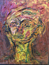 Load image into Gallery viewer, Original Abstract Thick Oil on Canvas Painting by Joseph Pafchek Circa 1950's-1960's